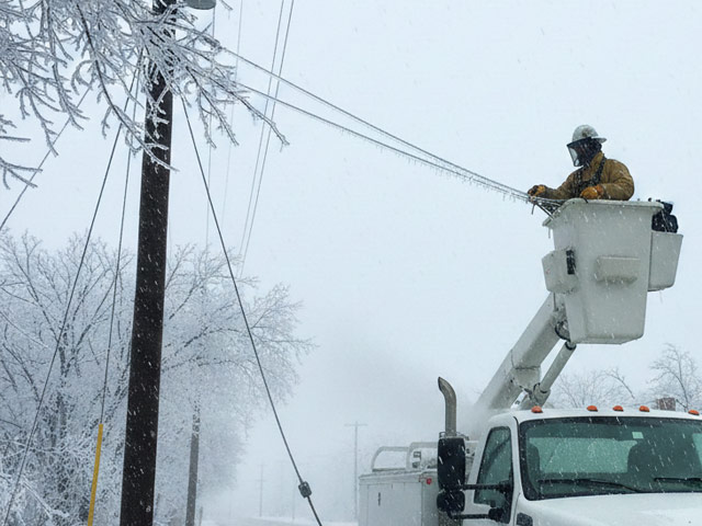 Ice Storm Utility Repair